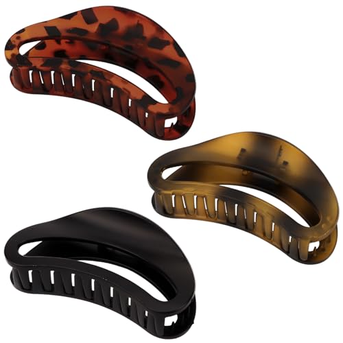 Set de 3 pinzas grandes para cabello fuerte de mujer miniatura 1