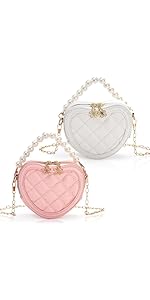 Amazon.com: Cididu 2 Pack Little Girl Purses, Heart Shaped