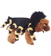 DELIFUR Halloween Dog Spider Costume Furry Spider Pet Outfits Cosplay Party Funny Costume for Sma...