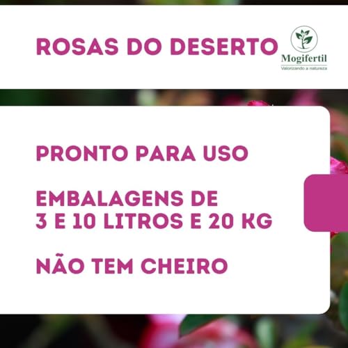 Substrato 40 Litros para Rosa do Deserto Terra Vegetal 20kg