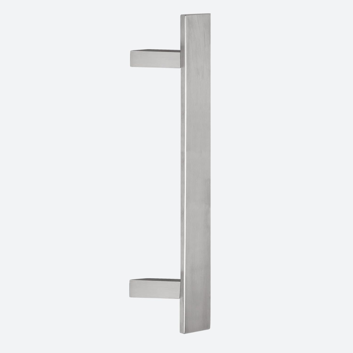Maniglione piatto inclinato in acciaio inox satinato per porte serramenti (Lunghezza 800 - Interasse 600)