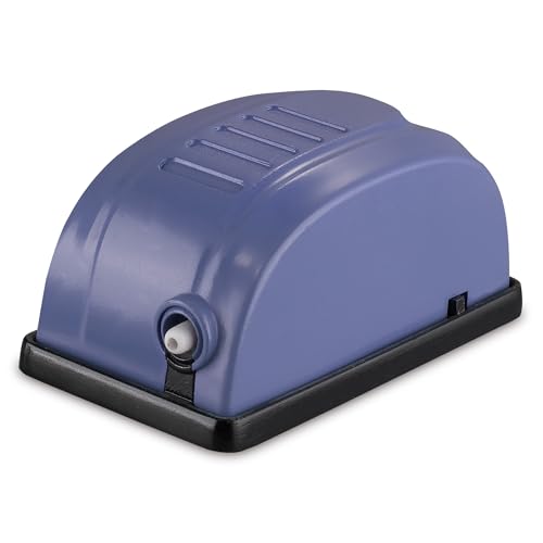 Pettey Fish Tank Air Pump | Quiet Operation | Suitable for Freshwater & Saltwater Tanks | Gray-Blue | 2.5W