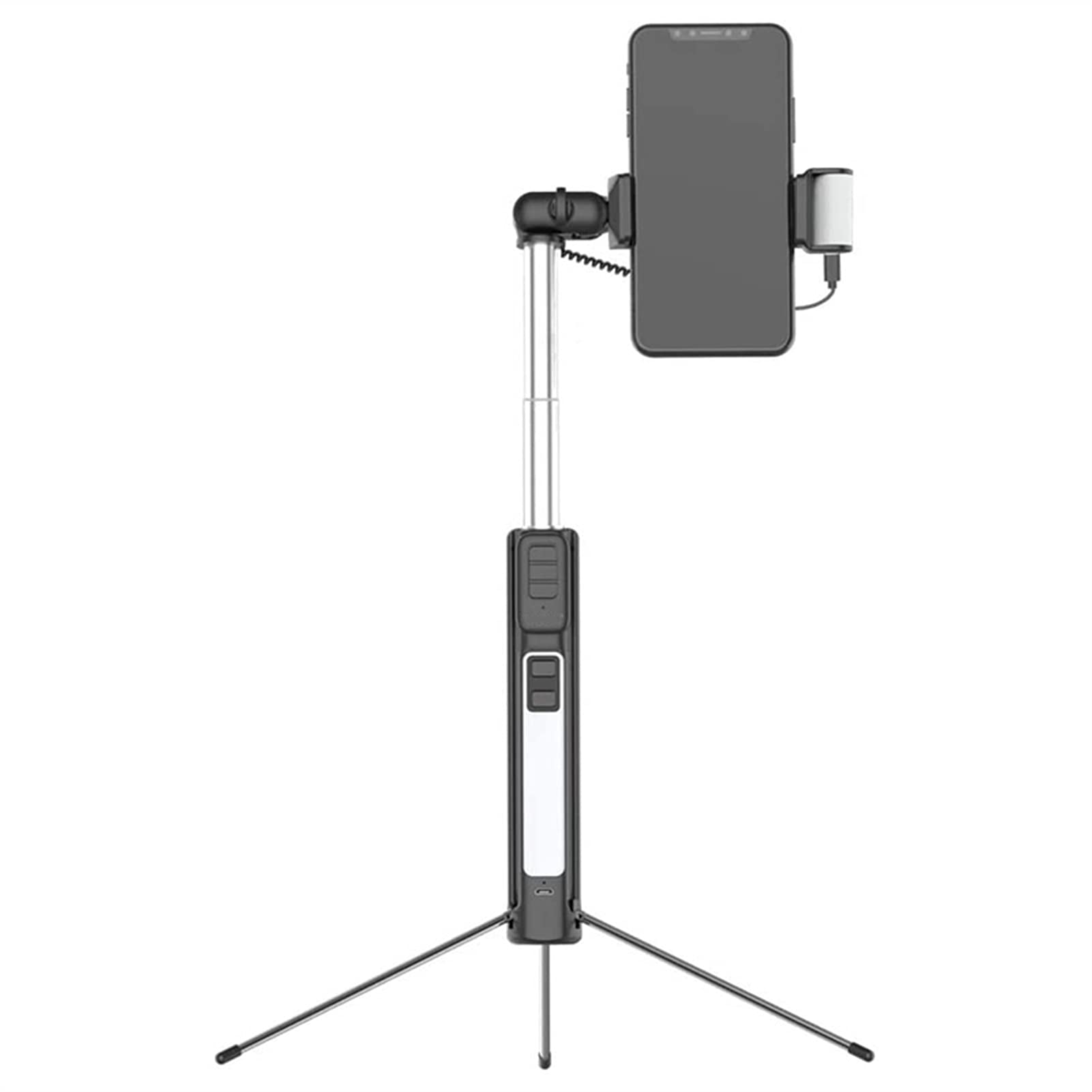SCRUBY Bastone per selfie portatile Treppiede allungabile 160 cm Selfie Stick con telecomando wireless staccabile e treppiede per smartphone