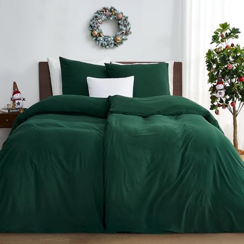 Duvetnova Bettwäsche Weihnachten Dunkelgrün 135x200 4teilig...