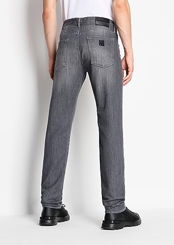 Armani Exchange Mens J13 Slim Fit Comfort Fleece Cotton Denim4