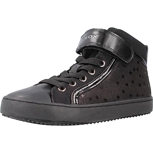 Geox Mädchen J Kalispera Girl I Sneakers, Schwarz, 36 EU