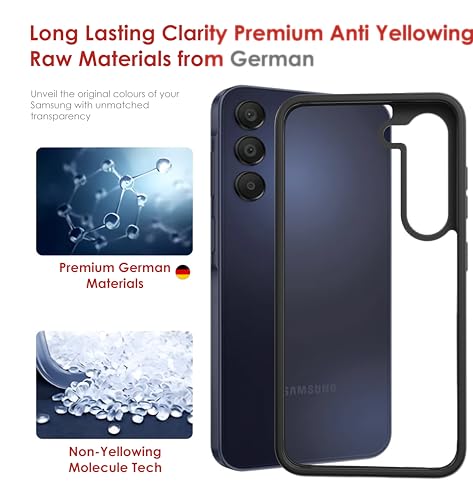 Image of Thermoplastic Polyurethane Case For Samsung Galaxy S23,[Anti-Yellowing Technology] [Military Grade Drop Protection] Shockproof Slim Hybrid Phone Case For Samsung Galaxy S23 5G-Carbon Black