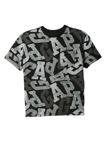 Image of GAP Boys' Oversized Crewneck Logo Sweatshirt