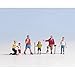 Produktbild NOCH® Figuren-Set Wanderer, H0 Maßstab 1:87, handkolorierte Miniaturfiguren ideal für Modellbahn und Diorama