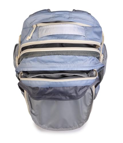 Image of JanSport Odyssey 38L Laptop & Hiking Backpack, Fits 15 inch Laptop or 3 L Hydration Bladder, Grounded Grey, Tuck-Away Hip Belt, Dual Main Compartments, Ergonomic Padding, College & Travel Daypack