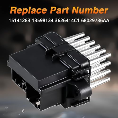 Image of Blower Motor Resistor Compatible with Chevy Silverado Tahoe 07-13 /GMC Sierra Yukon 07-13 /Buick Enclave 08-12 /Cadillac Escalade 07-13 Replace #: 15141283 13598134