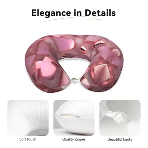 Almohada de viaje de espuma viscoelástica negra ajustable miniatura 4