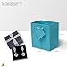 OccasionALL Teal Gift Bags with Handles, Mini Shopping Totes for Birthdays, Weddings, Party Favors, Showers, Small Business, Bulk, 4x2.75x4.5 12 Pack