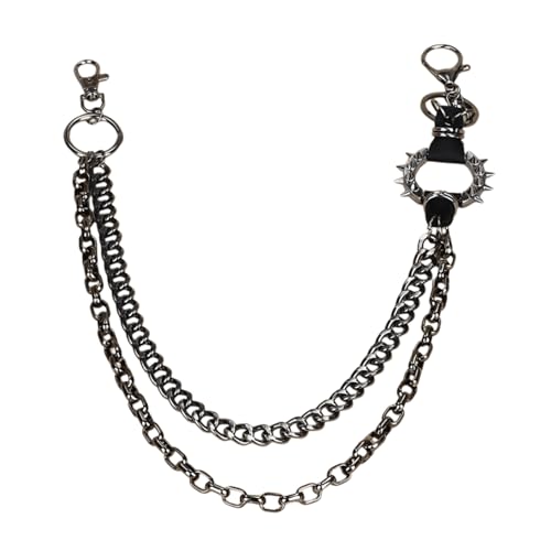 Vintage Trousers Chain Punk Pants Jeans Chain Pocket Chain Fashion Accessory with Lobster Clasps