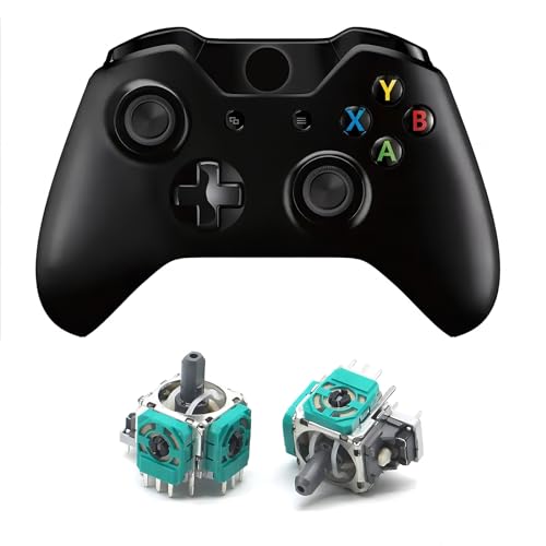 Image of Genuine Analog Joysticks Repair Kit Compatible with X-One - Fixes Stick Drift, Broken, and Loose Joysticks on Regular, S, and Elite Series 1 Controllers Set