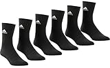 Adidas-logo am Bund adidas Socken 6 Paar Cushion Crew, black, XL, DZ9354