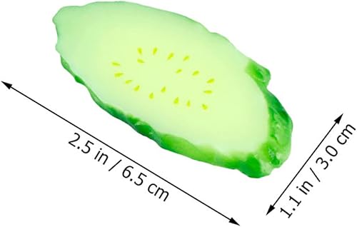 Miniatura 5 de Totority Juguetes de rodajas de pepino Modelos vegetales realistas Educativos Niños y Niñas Accesorios para fotos