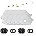 Set of 10 Activated Carbon for PM2.5 Filters with 4 Exhaust Valves Replacement Dust，Active Carbon Filters for Mesh or Neoprene Mask