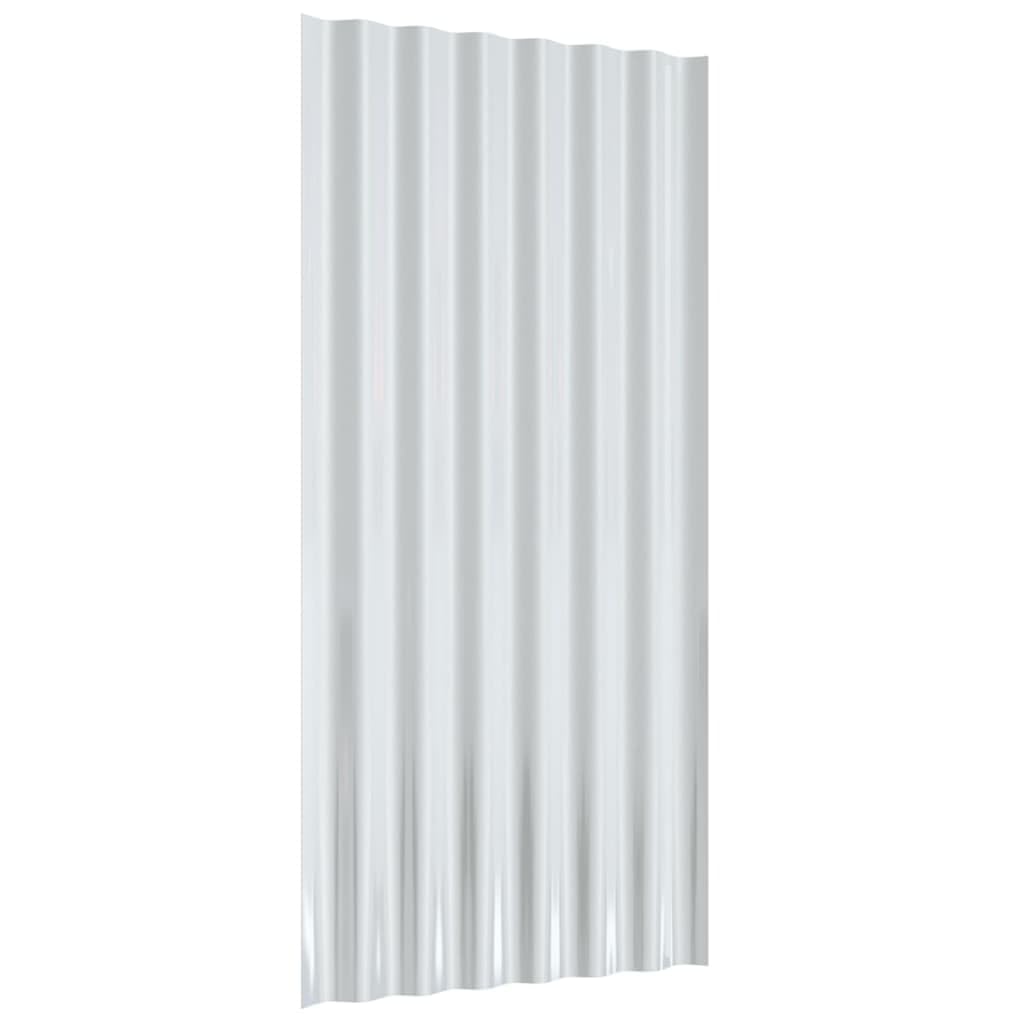 Genérico Paneles de tejado 12 Unidades Acero galvanizado Verde 80x36 cm,Bricolaje,Materiales de construcción,Techo,Tejas y baldosas para techo-319133