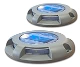 Solar Deck Lights by Boundery - Premium Outdoor Solar Light - Solar Powered Outdoor Lights - Solar...