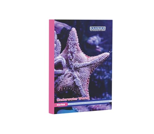 Image of KAANUKA Long Size Notebook - 256 Pages, Unruled, Plain, Long Size - 27.2cm X 16.7cm, Pack Of 6 Notebooks, Long Size Unruled Notebooks for School and College Students