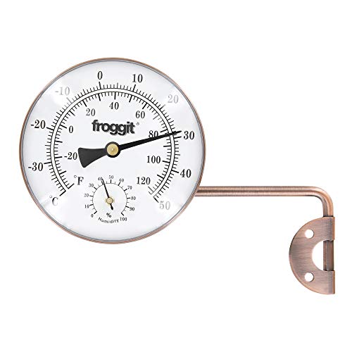 froggit Temperatur Luftfeuchte Retro Thermometer im Kupferdesign froggit Temperatur Luftfeuchte Retro Thermometer im Kupferdesign