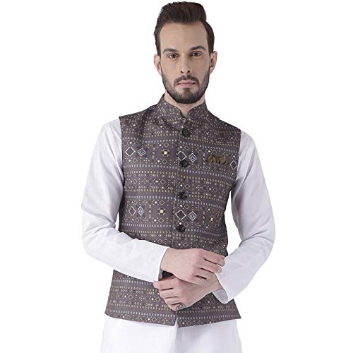 Buy hangup Men's Synthetic Waist Coat 