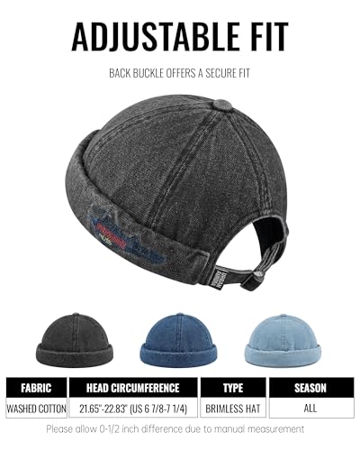 Image of CLAPE Watch Cap Work Beanie Corduroy Docker Leon Brimless Hat Rolled Cuff Harbour Hat