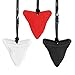 Jouet Dentition Bébé Collier Enfant Shark Teeth Collier a Macher Objet Anti Stress Collier Mastication Enfant Anti Stress Enfant Autisme Dentition Bébé Teething Necklace (Noir, Blanc, Rouge)
