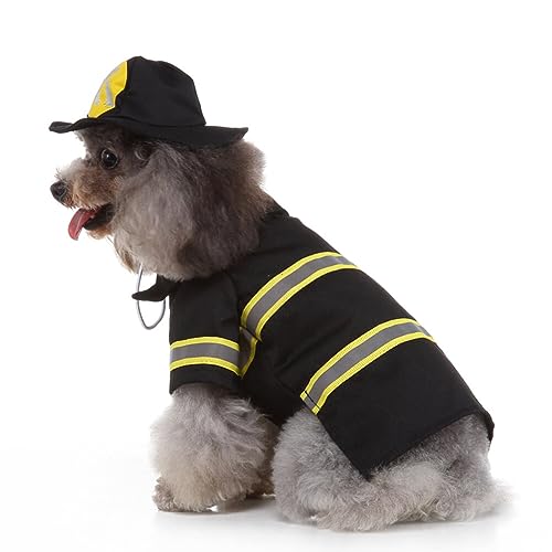Disfraz para perro bombero tamaño XL miniatura 6