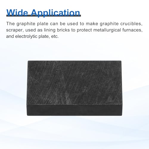 QUARKZMAN Rechteckiger Graphitblock Scheibenbarren Hochreiner Graphitelektrodenplatte Blech 25x15x5mm Für Schmelzguss Elektrolyse Packung Mit 2 Stück