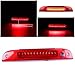 LED 3rd Brake Light for 2002-2010 Ford Explorer, Third Centre High Mount Cargo Lamp Assembly (Red Lens)