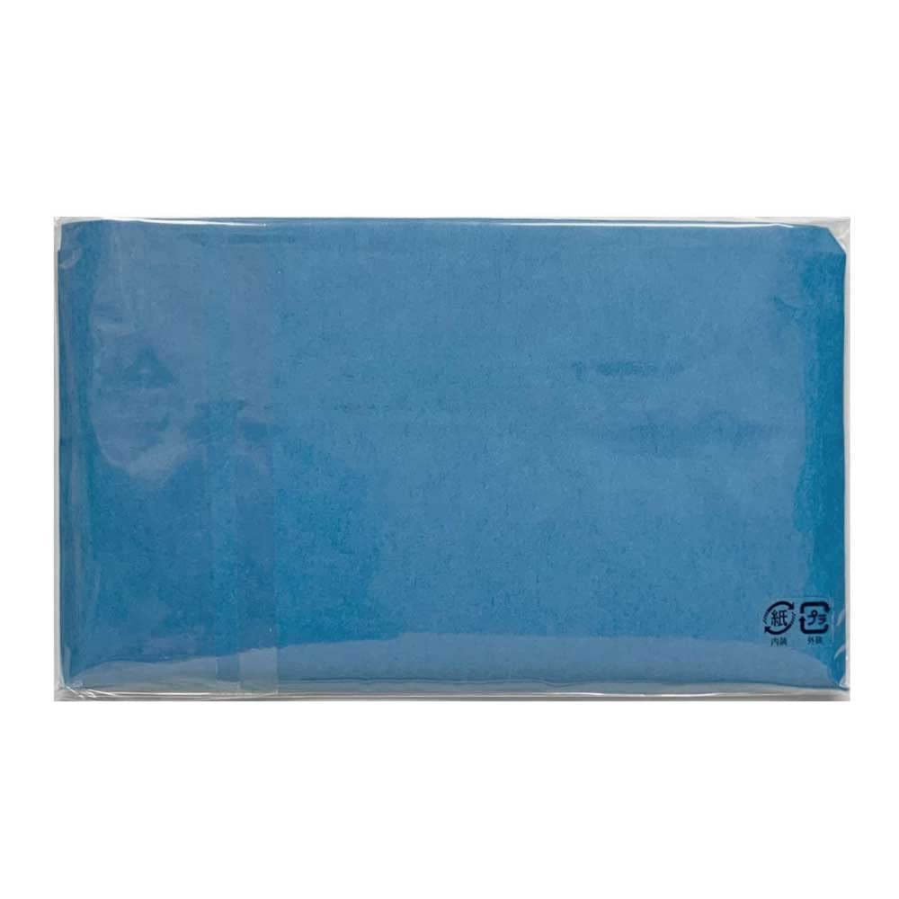 Mino Washi Japanisches Toraditions-Kaishi-Papier, 30 Blatt einfaches Kaishi-Papier, japanisches buntes Yuzen-Papier, mit süßem Plektrum, Blau