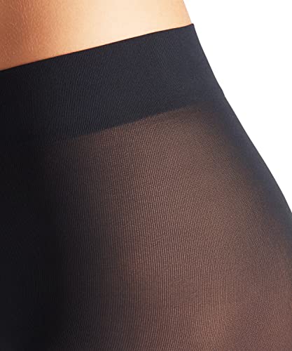 FALKE Women's Pure Matt 50 Denier Tights, Matte Hosiery, Casual or Dress Clothing, Semi-Opaque Mid-Thick, Nylon, Blue (Marine 6179), L, 1 Pair4