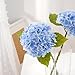 Real Touch Hydrangea Artificial Flowers, 2 Blue & 2 White Real Touch Flowers, 21