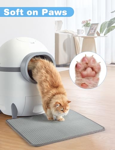 Tapete durável para caixa de areia para gatos, suporte em branco estendido