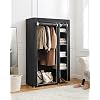 SONGMICS-Armario-de-Tela-Organizador-Textil-Plegable-Zapatero-175-x-110-x-45-cm-Color-Negro-LSF007