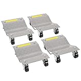 WEIZE Car Dolly, Heavy Duty Wheel Dolly Vehicle Tire Skates with 1500 lbs Capacity, Set of 4