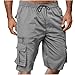 Cargo Shorts for Men Relaxed Fit Below Knee Below The Knee Shorts for Men Elastic Waist Drawstring Short Bermuda Pant with Multi Pockets Fashion 2026