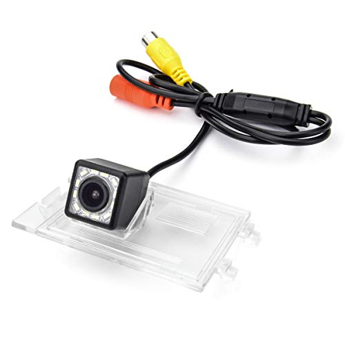 aSATAH 12 LED Car Rear View Camera for Jeep Compass 2011~2015 / Jeep Patriot 2011~2015 / Jeep Liberty 2011~2015 & Vehicle Camera Waterproof and Shockproof Reversing Backup Camera (12 LED)