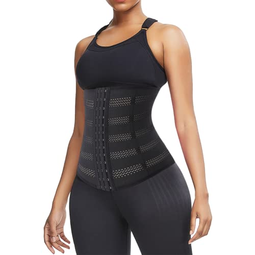 Weichens B085H8ZSBJ_CA NARF Waist Trainer Corsets For Women Underbust Sport Trimmer Belts Cincher Hourglass Body Shaper Girdle Black cover
