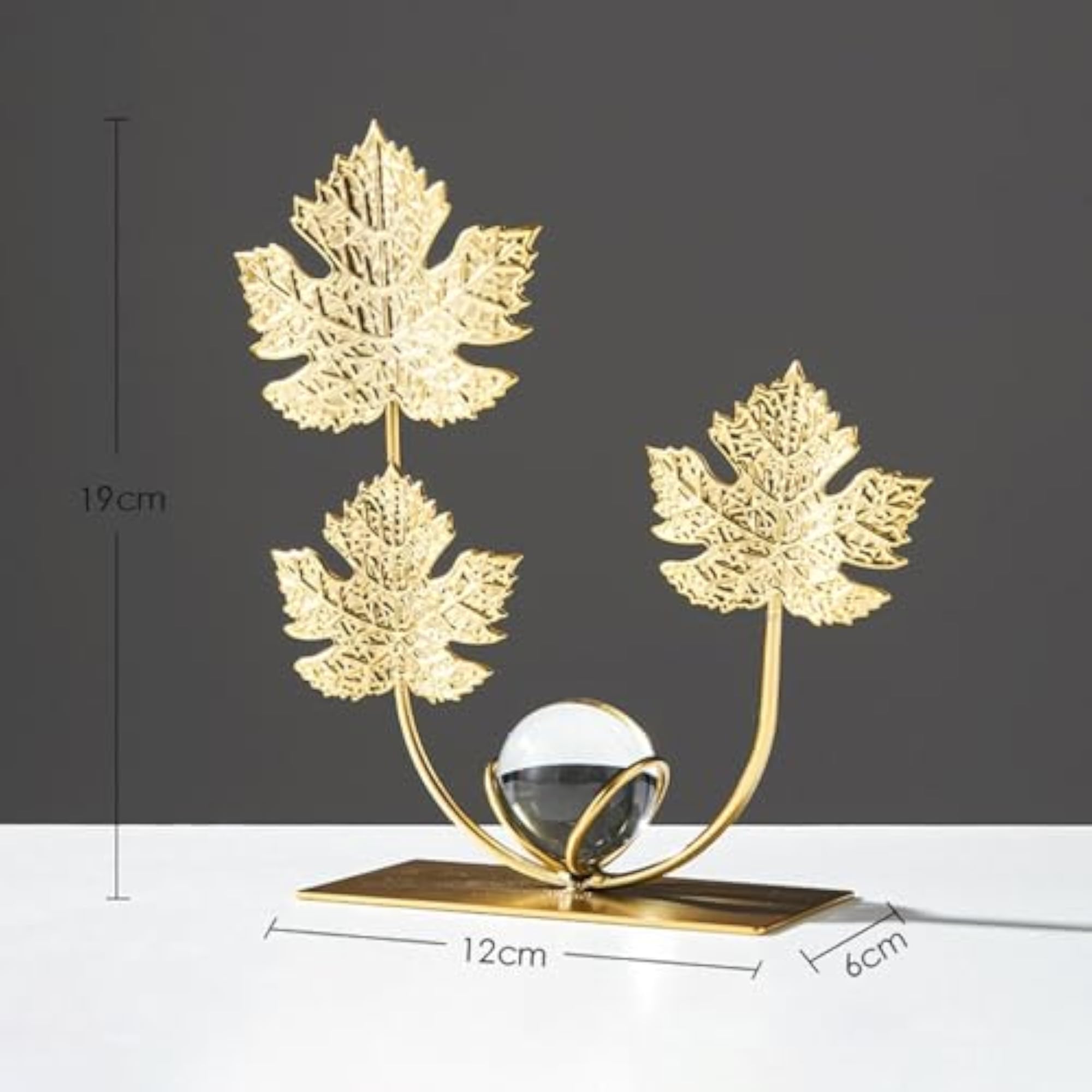 Leafy Sculpture Tray for Modern Home Decor