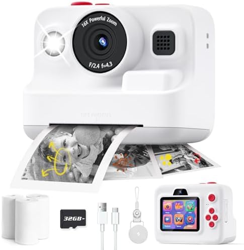 Dylanto Instant Print Camera for Kids,2.4 Inch Screen Kids Instan...
