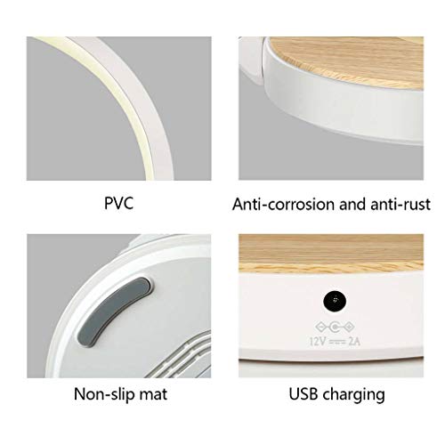 LED Plegable Lámpara De Mesa, Lámpara De Cabecera Telefono Movil Inalámbrico Recargable Multifuncional Lámpara De Noche Decorativa Por Dormitorio-13.8X22X19cm