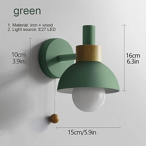 Lámpara de pared de madera para pasillo y pasillos interiores 5