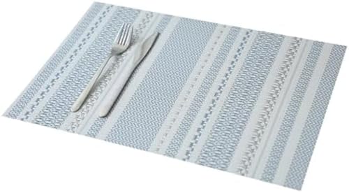 Set de table en PVC résistant à la chaleur et lavable pour table moderne
