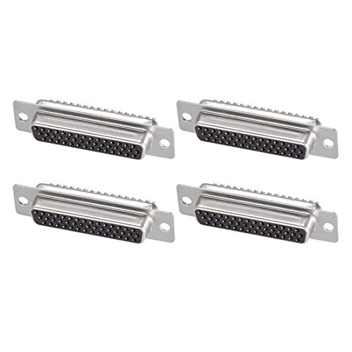 Conector uxcell D-sub DB44 Hembra 44 pines Pack 4 miniatura 1