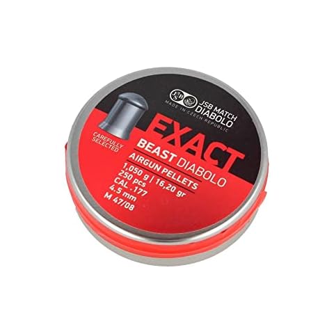 JSB Diabolo Exact Beast Air Gun Pellets .177 Cal, 15.9 Grains, 250ct (546279-250) Cover