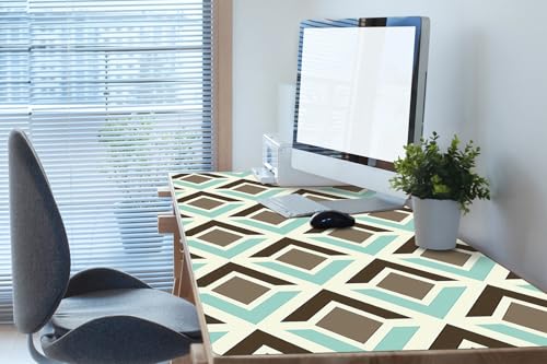 Sous-main de bureau motif rétro en PVC imperméable et antidérapant - 2