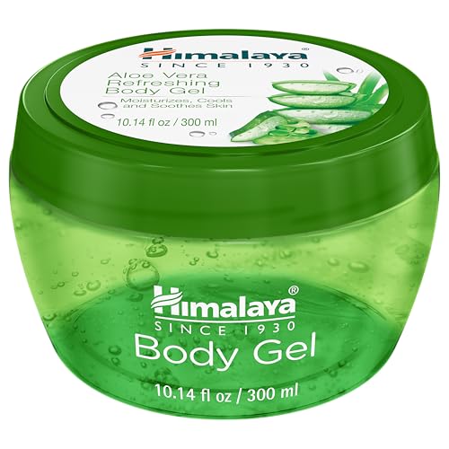 Image of Himalaya Aloe Vera Refreshing Body Gel, with Real Aloe Vera for Moisturizing, Cooling, and Soothing Skin, Lightweight Non-Greasy Formula, 10.14 fl oz (300 ml)